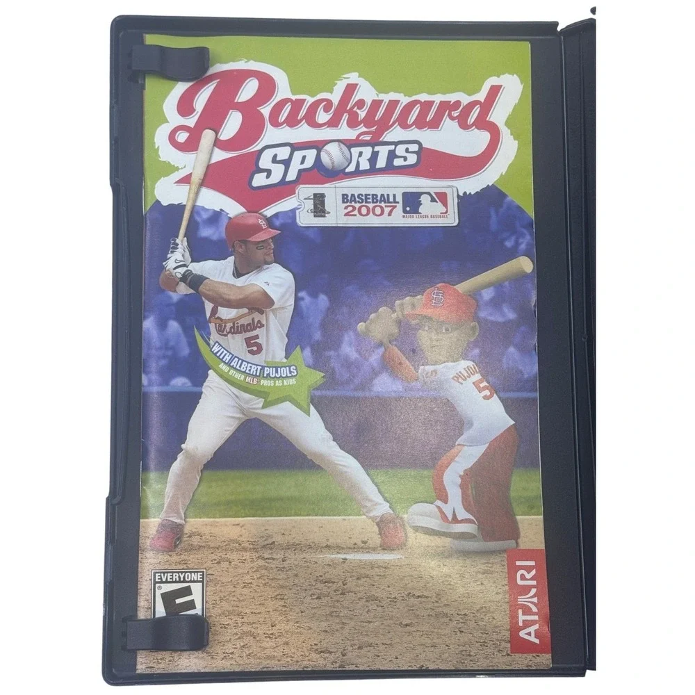 Backyard Sports Baseball 2007 Sony PlayStation 2 PS2 Game with Manual MLB Atari